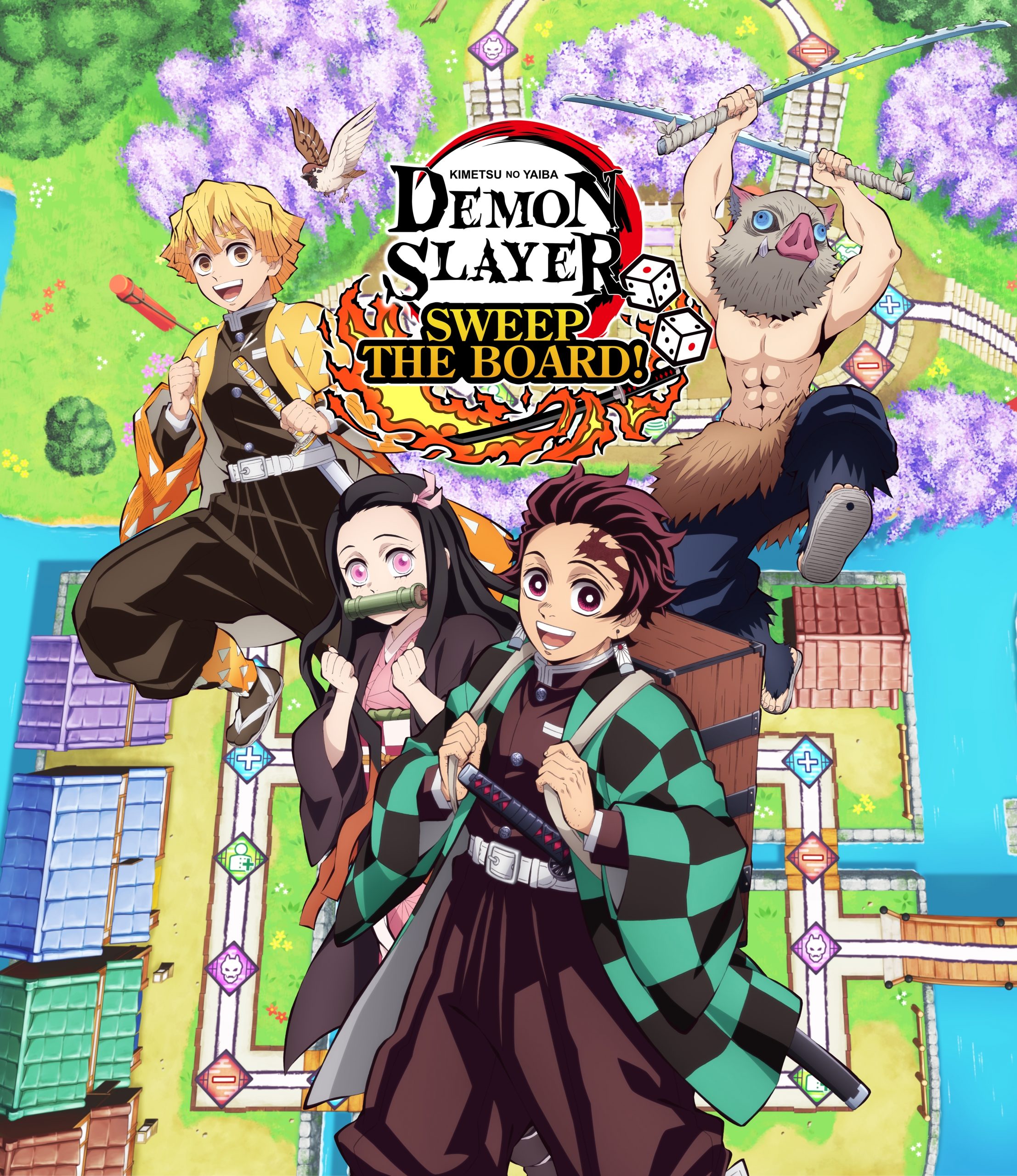 a SEGA®️ anuncia que Demon Slayer -Kimetsu no Yaiba- Sweep the Board!, desenvolvido pela Aniplex, será lançado nas Américas e Europa para o Nintendo Switch em 2024!