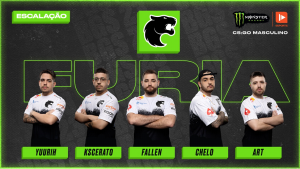 FalleN, KSCERATO, arT, chelo, yuurih, além do técnico guerri, subirão ao palco da Monster Energy BGS Esports para competir no campeonato masculino de CS:GO e participar de sessões do BGS Meet & Greet.