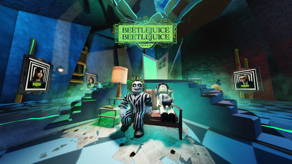 Warner Bros. e Roblox lançam experiência de fuga inspirada em Beetlejuice