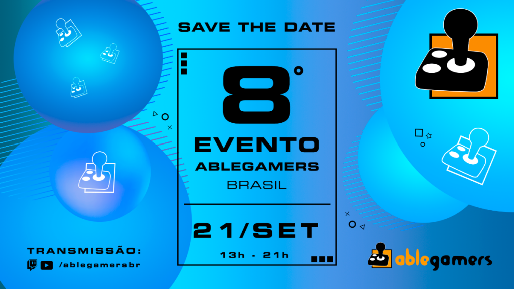 AbleGamers Brasil promove 8ª edição de evento anual para conscientização e arrecadação