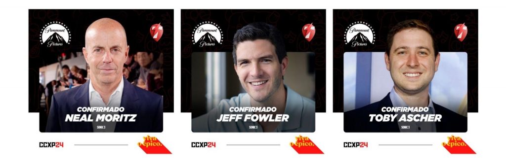 Paramount Pictures traz elenco e equipe de 'Sonic 3: O Filme' para a CCXP24