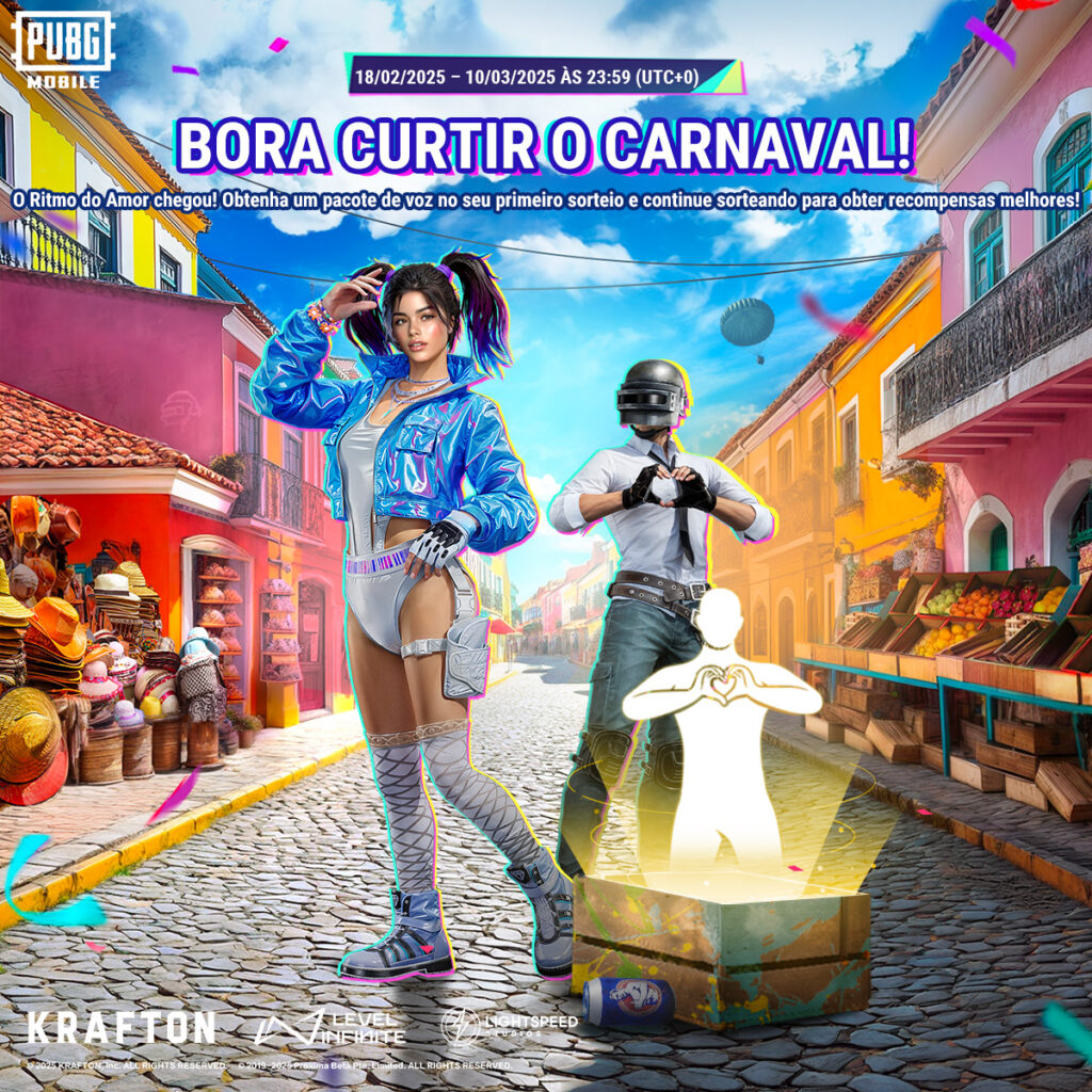 PUBG MOBILE lança evento temático de Carnaval com sorteios e itens exclusivos