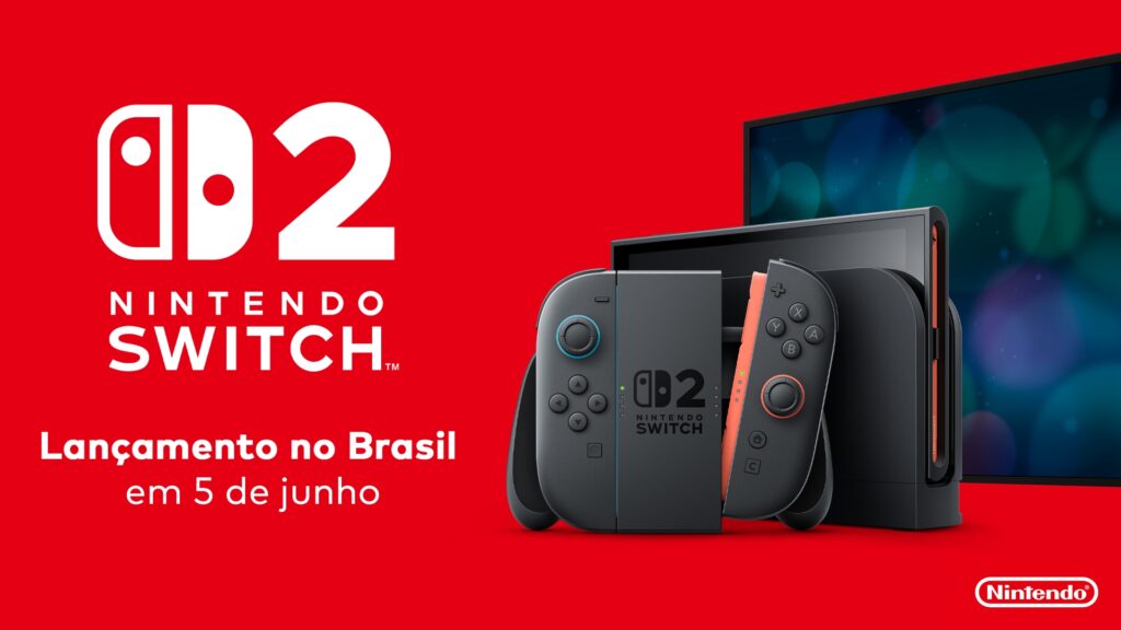 Nintendo Switch 2 será lançado no Brasil em junho com preço inicial de R$ 4.499,90