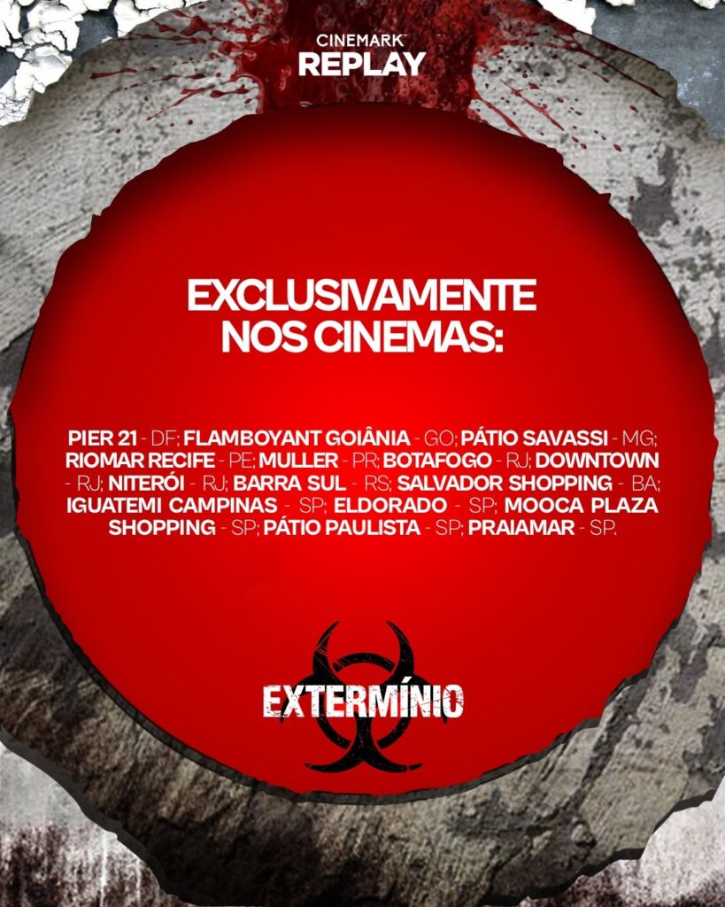 Integrando a iniciativa Cinemark Replay, a pré-venda para as sessões já está disponível no site e app