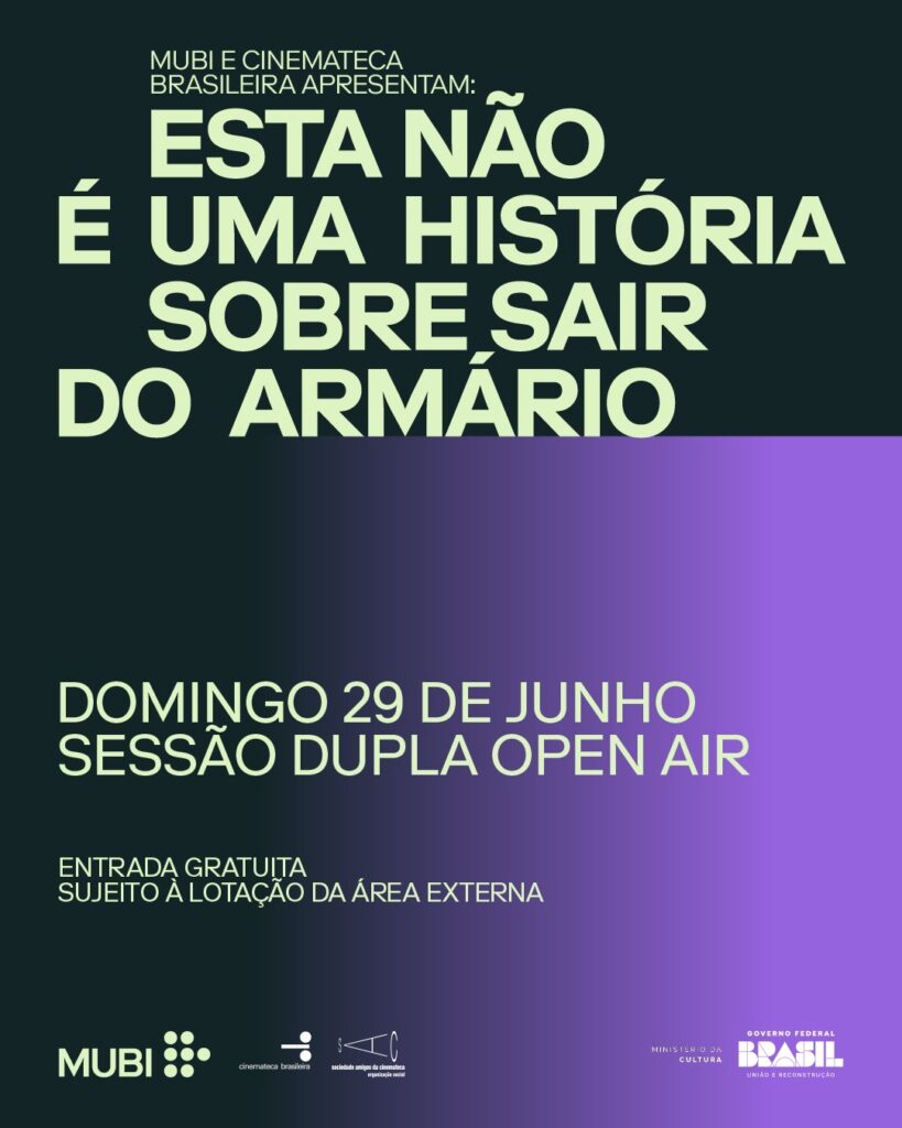 MUBI e Cinemateca Brasileira celebram o Mês do Orgulho com sessões gratuitas ao ar livre em São Paulo
