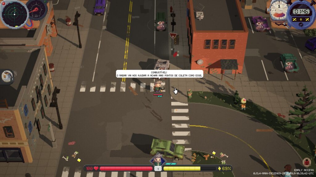 Deadly Days Roadtrip é o roguelike que você não sabia que precisava! Tetris + zumbis + bullet heaven = combo perfeito