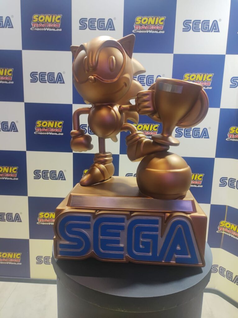 A Sega participou da feira pela terceira vez consecutiva e montou um estande dedicado a Sonic Racing: CrossWorlds.