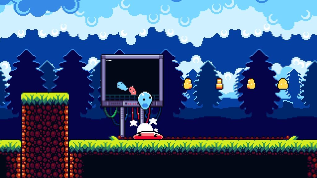 Go Slimey Go! é um colorido jogo de plataforma 2D que combina nostalgia e desafio: os jogadores assumem o controle de Slimey, um personagem fofinho