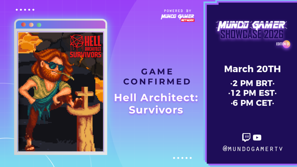 Hell Architect: Survivors confirma presença no Mundo Gamer Showcase 2026