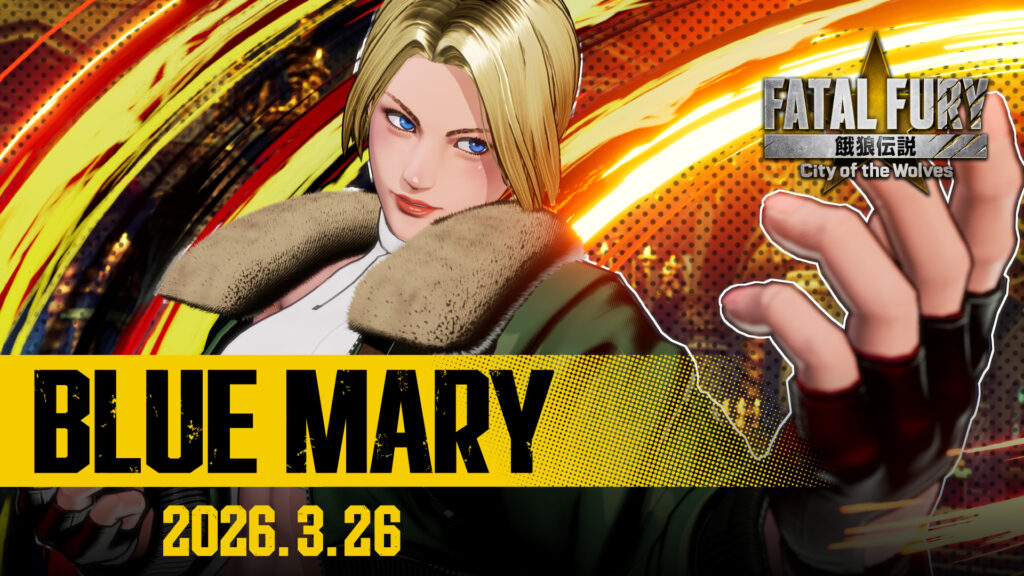 Blue Mary chega a Fatal Fury: City of the Wolves em março