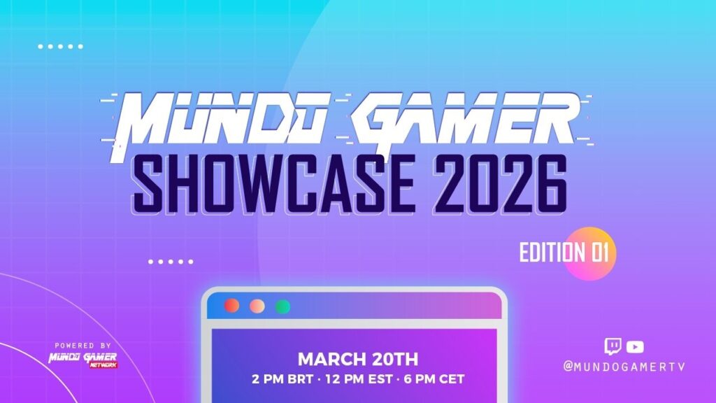 Mundo Gamer Showcase 2026 anuncia line-up com 38 jogos independentes