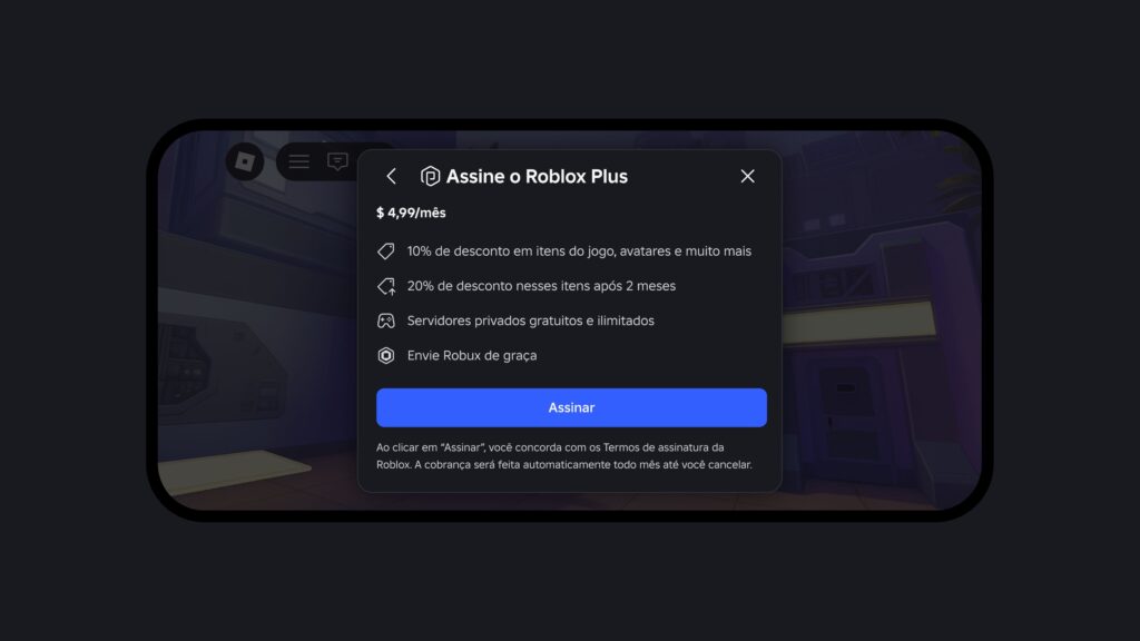 O principal atrativo para o usuário final no Roblox Plus é o sistema de economia direta. Ao assinar o serviço, o jogador garante 10% de desconto imediato em compras dentro de experiências e itens de avatar