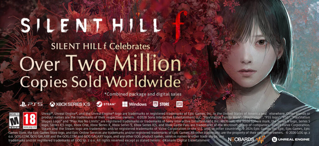 Silent Hill f bate marca histórica com 2 milhões de cópias vendidas em todo o mundo