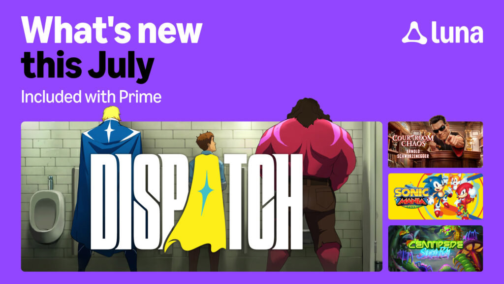 Dispatch e Sonic chegam ao Amazon Luna na atualização de julho
Angry Birds, LEGO: Indiana Jones e Centipede Swarm também chegam de graça ao catálogo neste mês