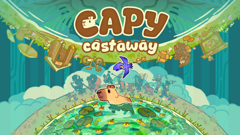 Capy Castaway chega ao Steam com desconto de lançamento e pacotes que incluem trilha sonora e artbook